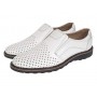 Pantofi barbati casual de vara cu perforatii - Corsa Piele Naturala Alb GKR506A